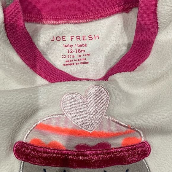 Joe Fresh toddler pajama set size 12-18 months - Picture 3 of 4